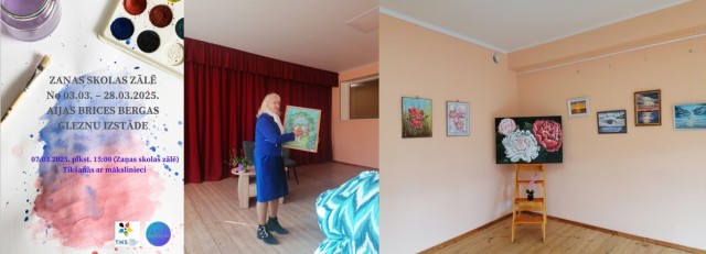 Aijas Brices Bergas gleznu izstāde